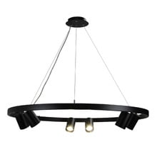 Zori Black Steel 6 Light Pendant
